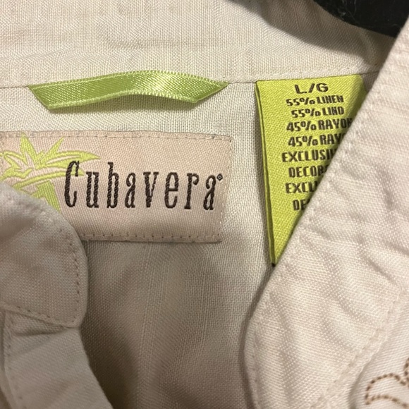 Cubavera beige blouse in large - Picture 5 of 5